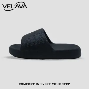 VELAVA - Sandal Selop Simpel Teplek Polos Empuk Sandal Flat Karet Kekinian