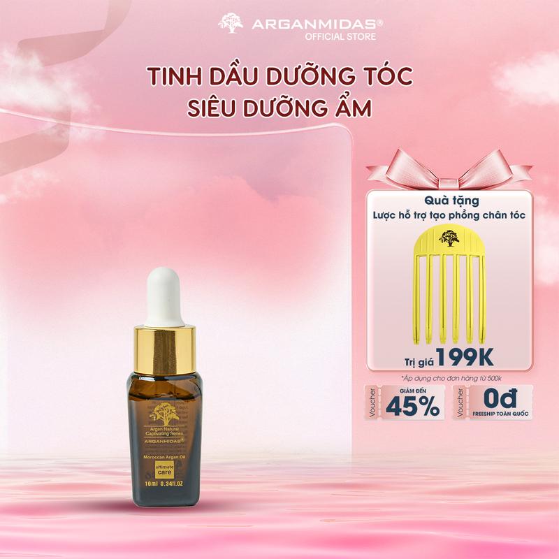 Tinh Dầu Trải Nghiệm Dưỡng Ẩm 10ml Thương Hiệu Quốc Tế ARGANMIDAS Phục Hồi Hư Tổn Chăm Sóc Tóc Chuyên Sâu