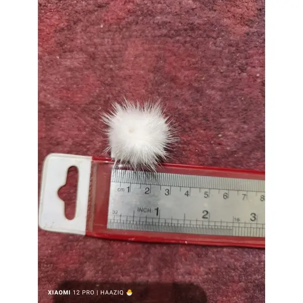 (2PCS) MINI POMPOM NAIL ART POMPOM GEPENG POMPOM LANDAK DIY NAIL ART ACCESORIS 3