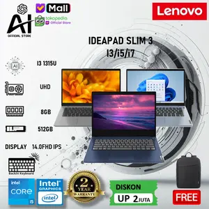 LENOVO Ideapad Slim 3 14 i7-13620H/i5-13420H/i5-12450H/i3-1315U 8GB/16GB 512GB SSD 14.0FHD W11 FHD IPS WUXGA