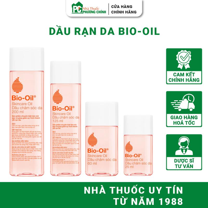 Dầu Rạn Da Bio Oil Giúp Dưỡng Ẩm, Chăm Sóc Vết Rạn & Làm Đều Màu Da 25ml / 60ml / 125ml / 200ml