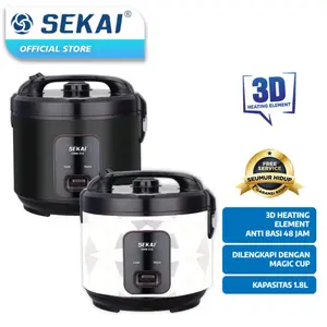 Sekai Rice Cooker / Penanak Nasi Magic Com Penghangat Nasi 3in1 1.8 L CMW-515