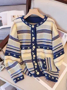 FFS Cardigan Tweed Rajut Wanita Premium / Cardi Classy Musim Dingin Import