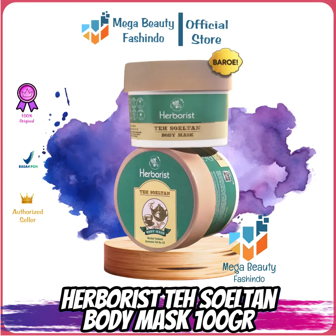 Herborist Teh Soeltan Body Mask 100gr – Masker Tubuh Antioksidan, Mencerahkan & Melembapkan