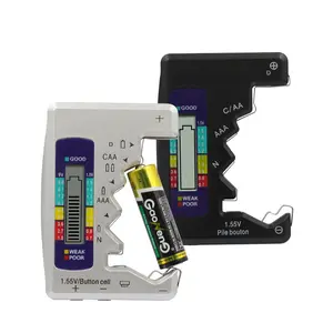 Battery tester, battery level detector, digital display battery voltage measurement device, can measure battery size