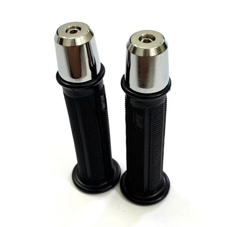 Bao tay TBT + Gù tạ mạ inox Loại trơn nặng 400 Gram gắn xe máy thông dụng giúp đầm chắc tay lái