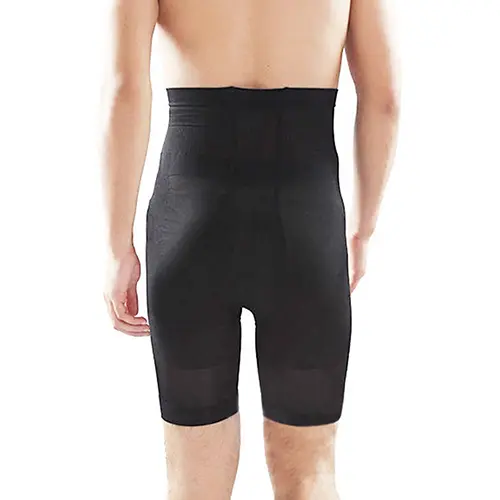 canresi  Men High Waist Trainer Bodysuit Slimming Body Shaper Shorts Slim Fit Sport Pants