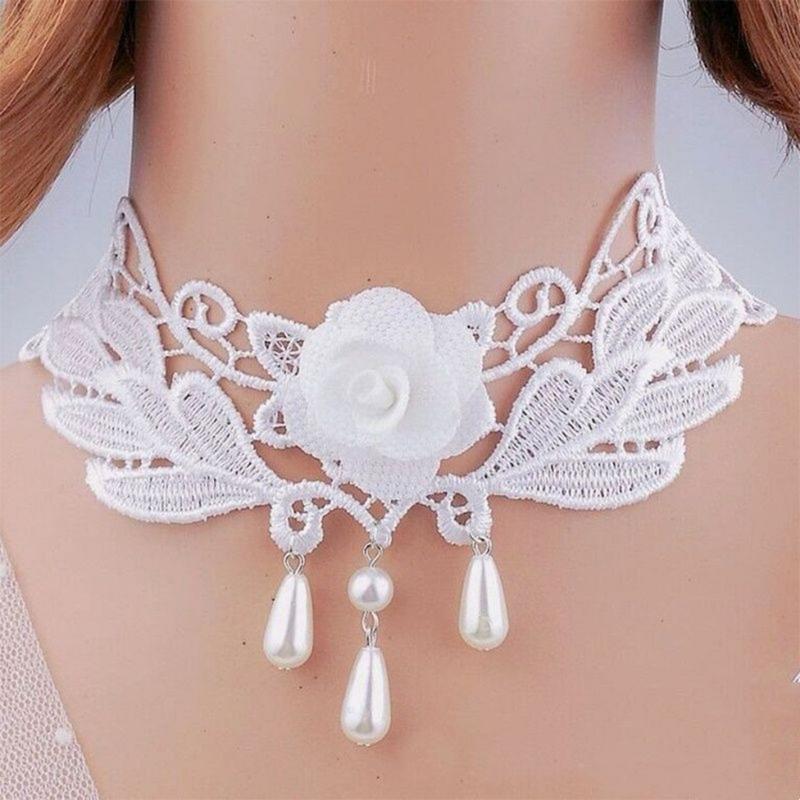 Product Introduction of Aksesoris Kalung Lace Resin Vintage Gaya Retro Elegan - Model Terbaru 5