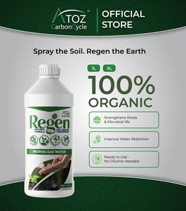 Atoz Regen Chlorella Algae Water - Natural & Organic Soil Booster and Plant Growth Support (1L) | Ready to Use | Revives Tired Soil | Boosts Roots & Microbes | Improves Moisture Retention | Safe for Vegetables, Herbs, Fruit Trees, Flowers & Potted Plants.