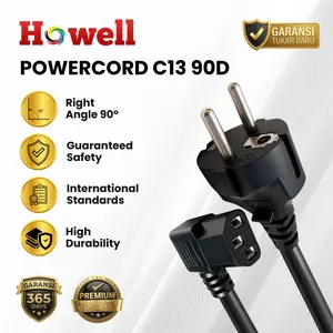 Howell KABEL AC Power Cord C13 90D 3meter - 1,8meter | model slim