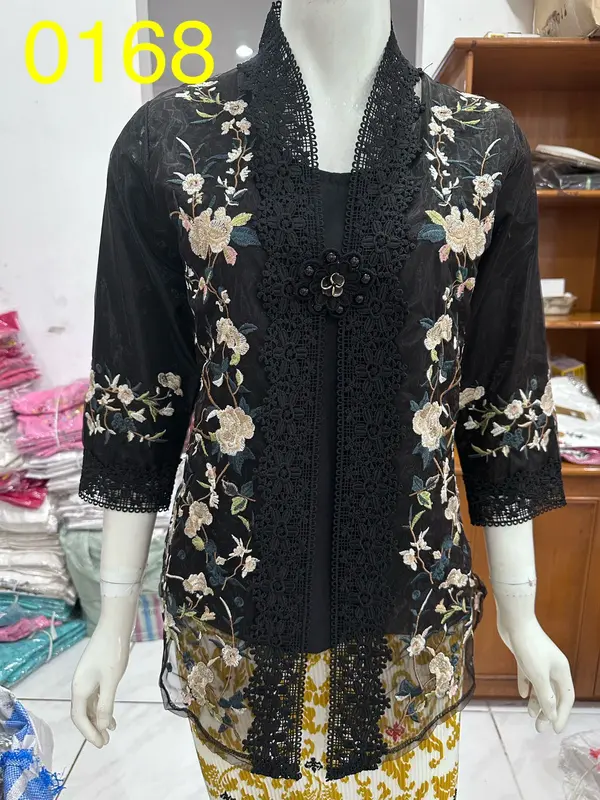 1514 kebaya rompi organdi alexuez premium brukat /kebaya encim bordir 5