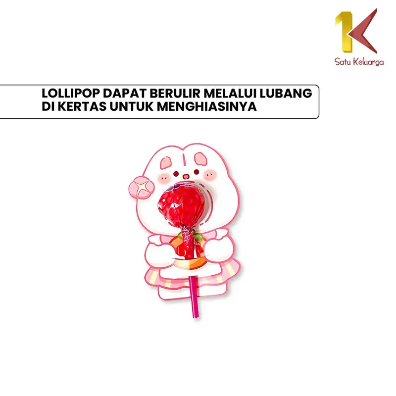 [COD] SK A93 Kartu Ucapan Permen Lolipop Card Motif Kartun Lucu 6