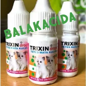 TRIXIN DROP - Obat Tetes Mata Hidung Kucing Cat Kitten Anti Infeksi Iritasi Mata Tetes Mata Hewan - Trixin Tetes Mata Kucing - tetes mata kucing - Obat tetes Mata Kucing