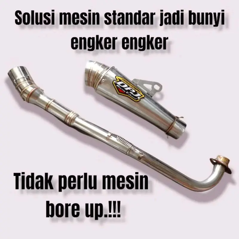 Knalpot Racing Dpj chrome Supra Jupiter Blade Smash Astrea Grand Motorcycle Gas Sporty Kendaraan Mesin inlet 48