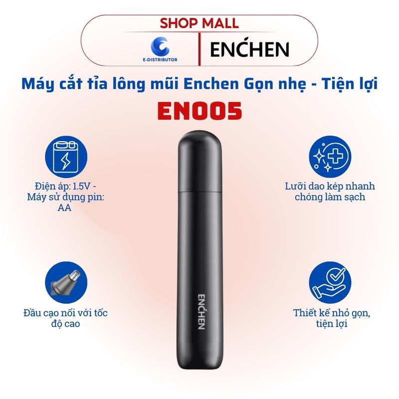 Enchen EN005 - Máy cắt tỉa lông mũi Mini - Tiện lợi - Nhỏ gọn - Dùng Pin AA - Lưỡi cắt kép, xoay 360 độ