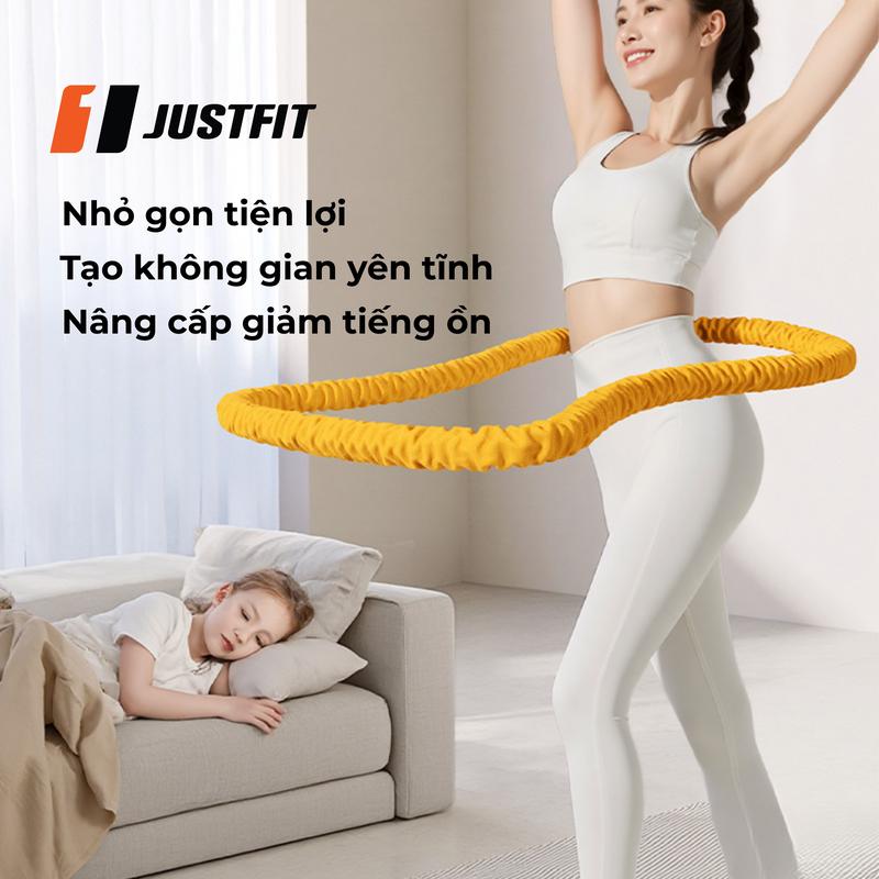  Vòng Lắc Eo Lò Xo JUSTFIT 1,5kg Bọc Nhựa Mềm Tập Thể Dục Tập Gym Tập Yoga Tại Nhà 