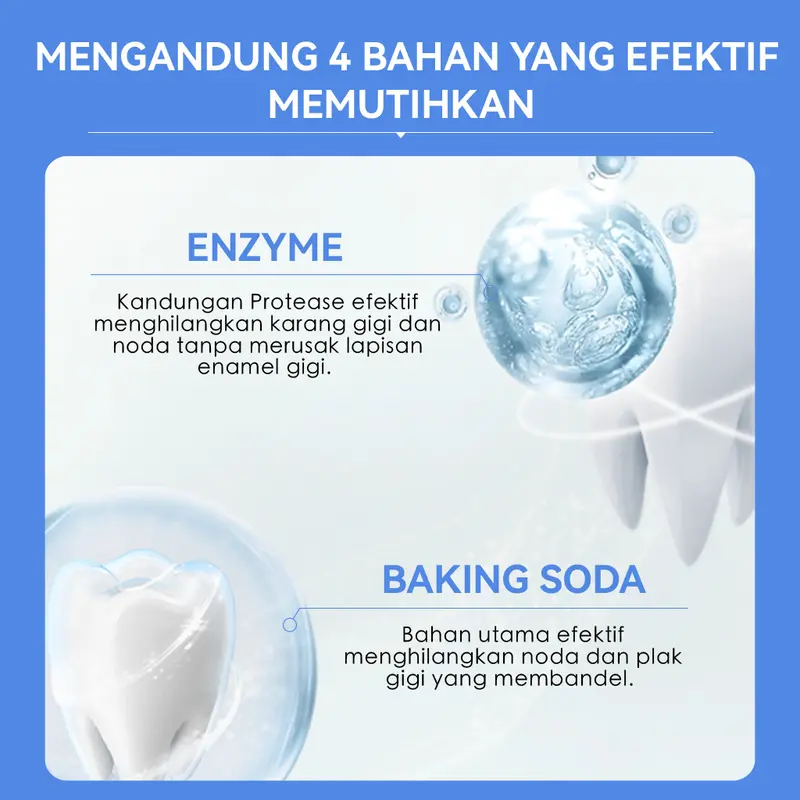 【Diskon Hingga 50%】SOPAMI SP7 Pasta Gigi Pemutih Baking Soda Plus Mint Alami + Pasta Gigi Pelepasan Plak Perlindungan Gusi & Gigi Plus Mint Laut 2Pcs Menghilangkan plak gigi, Melindungi dari gigi berlubang, Merawat gigi, Menyegarkan napas. 4
