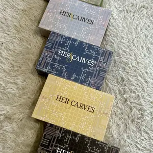 Her Scarves Digital Box Magnet Hijab Jilbab Motif Segiempat Packing Box