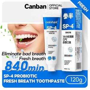 Canban SP-4 Probiotic Toothpaste Eliminate bad breath Fresh breath 120 min Whitening Teeth 120g