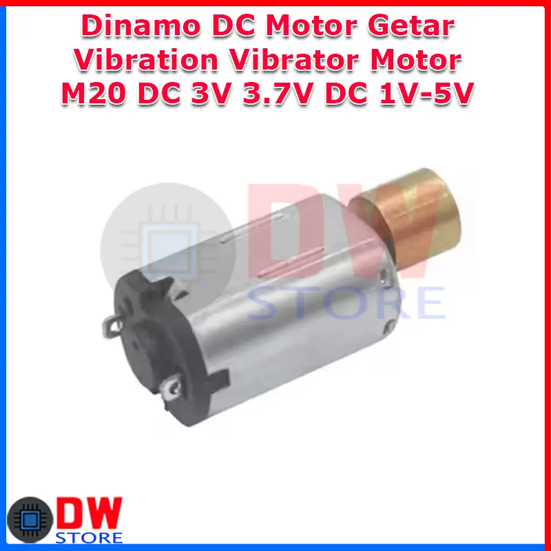 DC Dinamo Motor Getar Vibrate Vibration M20 Penghasil Getaran