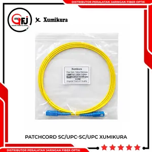 [TERLARIS] PATCHCORD XUMIKURA 1/1.5/2/3 METER 2MM/3MM YELLOW DAN BLACK BULATPREMIUM ORIGINAL