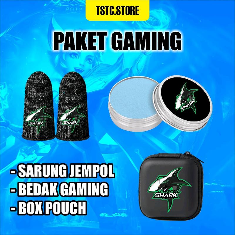 SARUNG GAME SHARK ISI BOX + BEDAK GAMING  ANTI KERINGAT SENSITIF GAMING SUPER SOFT PREMIUM Accessories Komputer 0
