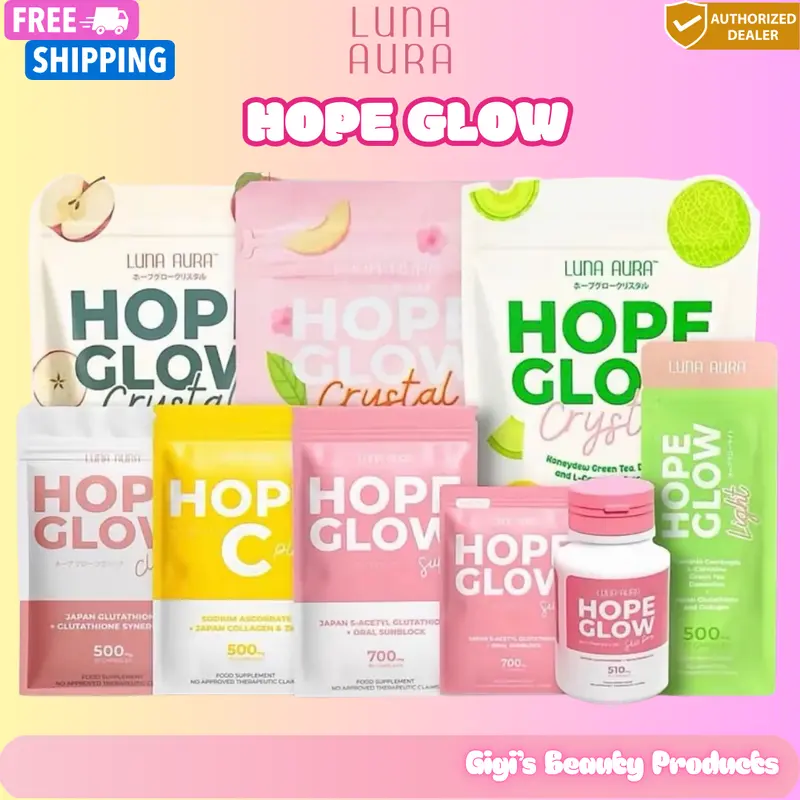 hope glow glutathione review Hope Glow Super, Mini, Skin Pro and Hope C by Luna Aura