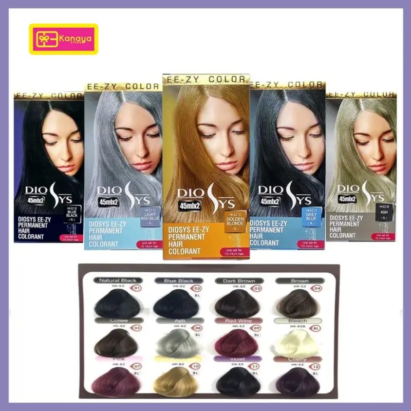 DIOSYS Hair Color Cat Rambut Salon Permanent 45ml 0