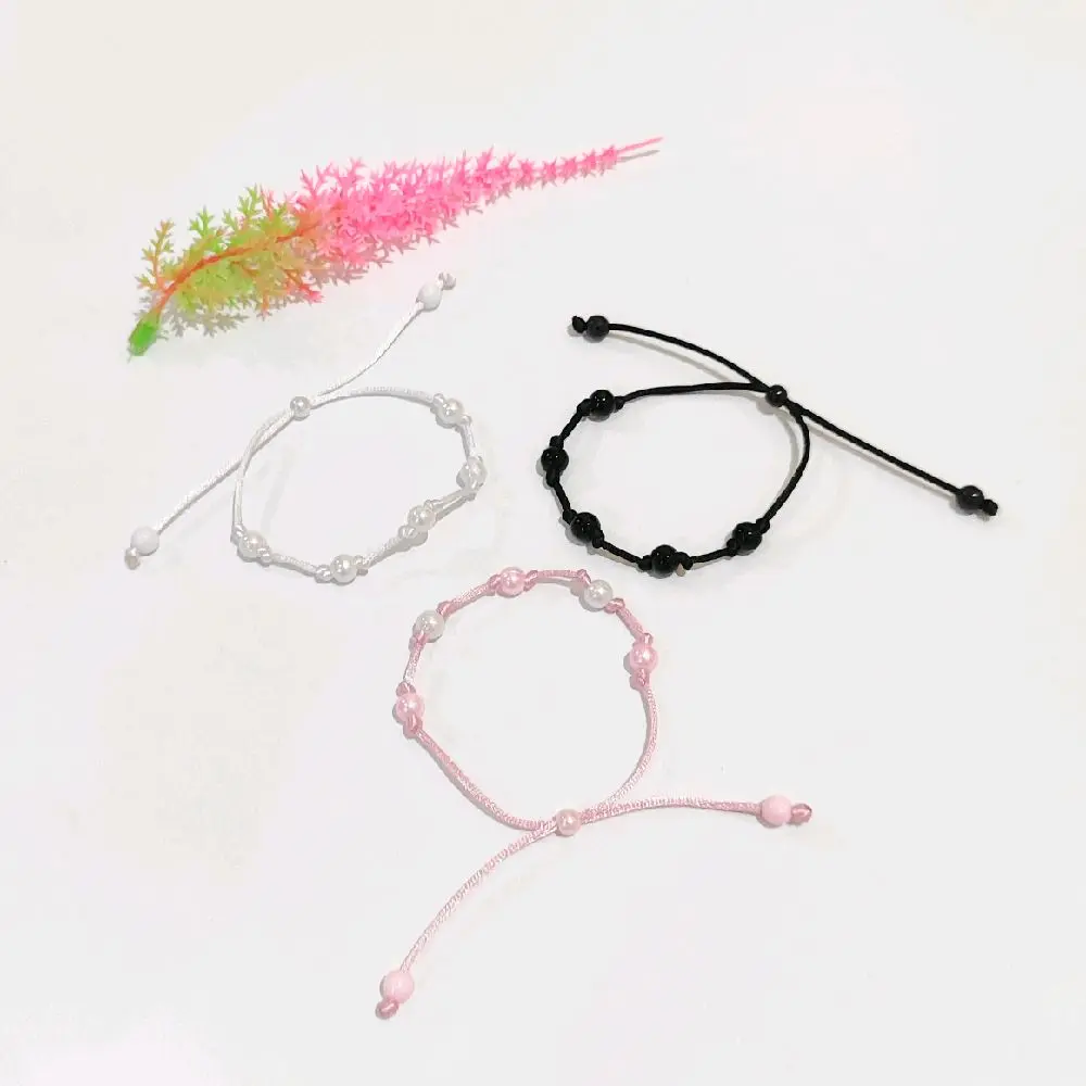 Gelang Manik Mutiara Sintetis Tali satin