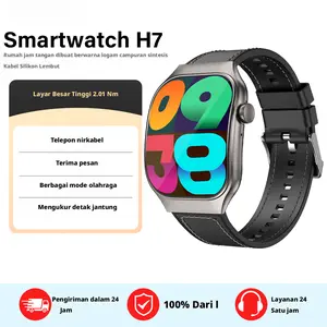 H7 PRO Smartwatch, 2.01-inch curved screen, bright IPS color display, can measure heart rate and blood oxygen, features alarm, timer, Bluetooth calling, smart sleep monitoring, multiple sports modes, a gift girls will love