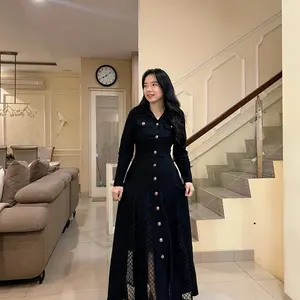 HERFIT jasmine dress  strech  + kancing hidup