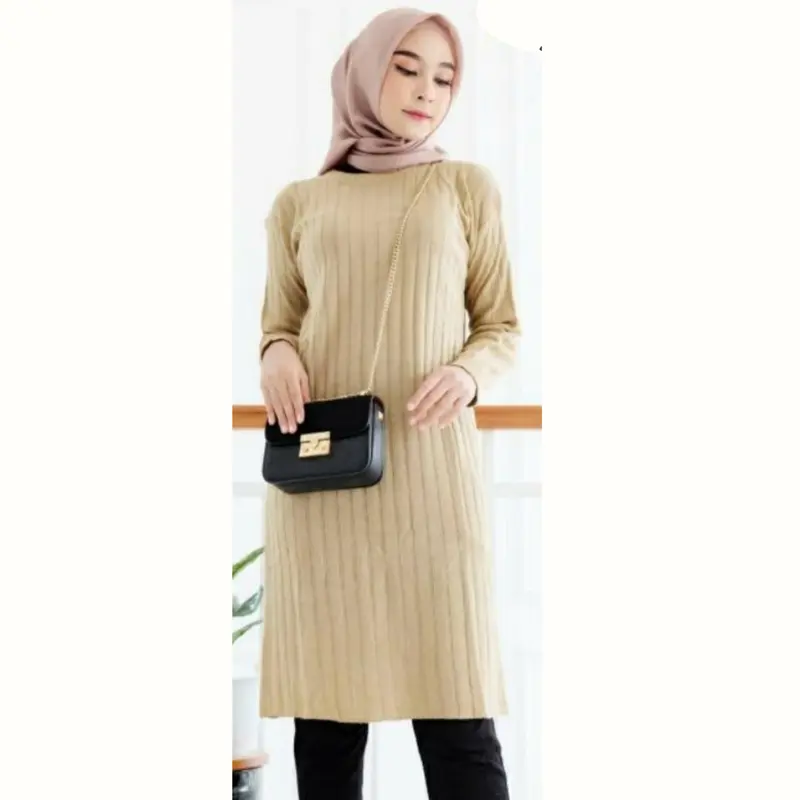 JIHAN DRESS TUNIK RAJUT | Atasan Tunik Wanita | Baju Tunik Rajut | Tunik Kekinian 4