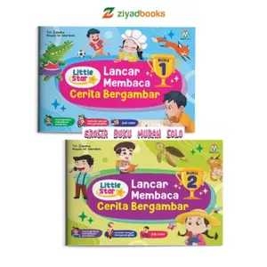Buku Belajar Membaca Anak ( 1 Paket Isi 2 Buku) LITTLE STAR LANCAR MEMBACA CERITA BERGAMBAR By Ziyadbooks