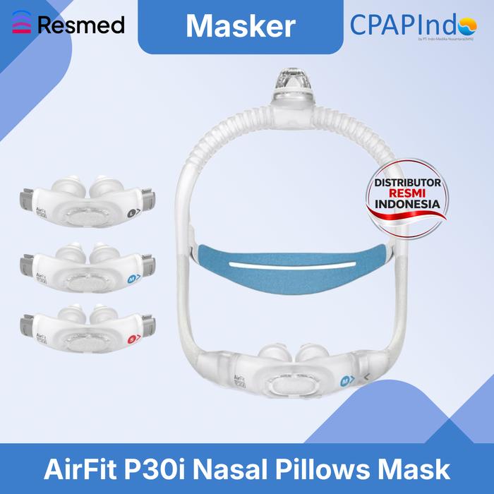 Gambar Resmed AirFit P30i Nasal Pillow CPAP Mask dari Indo Medika Nusantara Kota Administrasi Jakarta Selatan Tokopedia
