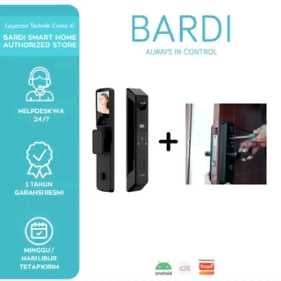 smart dock lock palm handle gagang kunci pintu