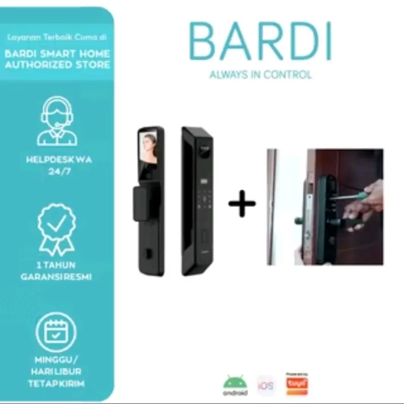 smart dock lock palm handle gagang kunci pintu 0