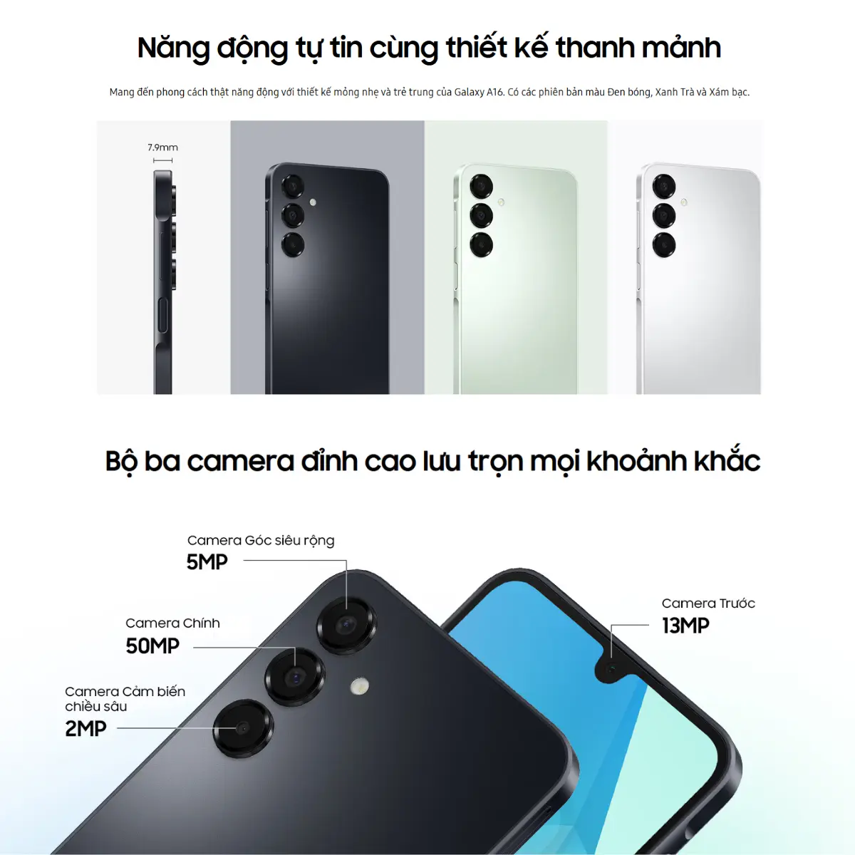 Điện thoại Samsung Galaxy A16 4G 4GB/128GB - Hàng Chính Hãng | BigBuy360 - bigbuy360.vn