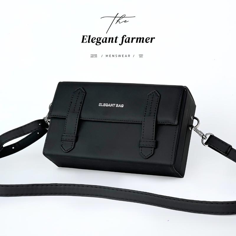 ELEGANT FARMER Túi hộp đeo chéo Basic Hàn Quốc New 2025 M-1 .