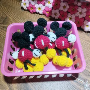 Amigurumi Mikimouse Mini Lucu - Boneka Rajutan Lucu untuk aksesoris tas dll