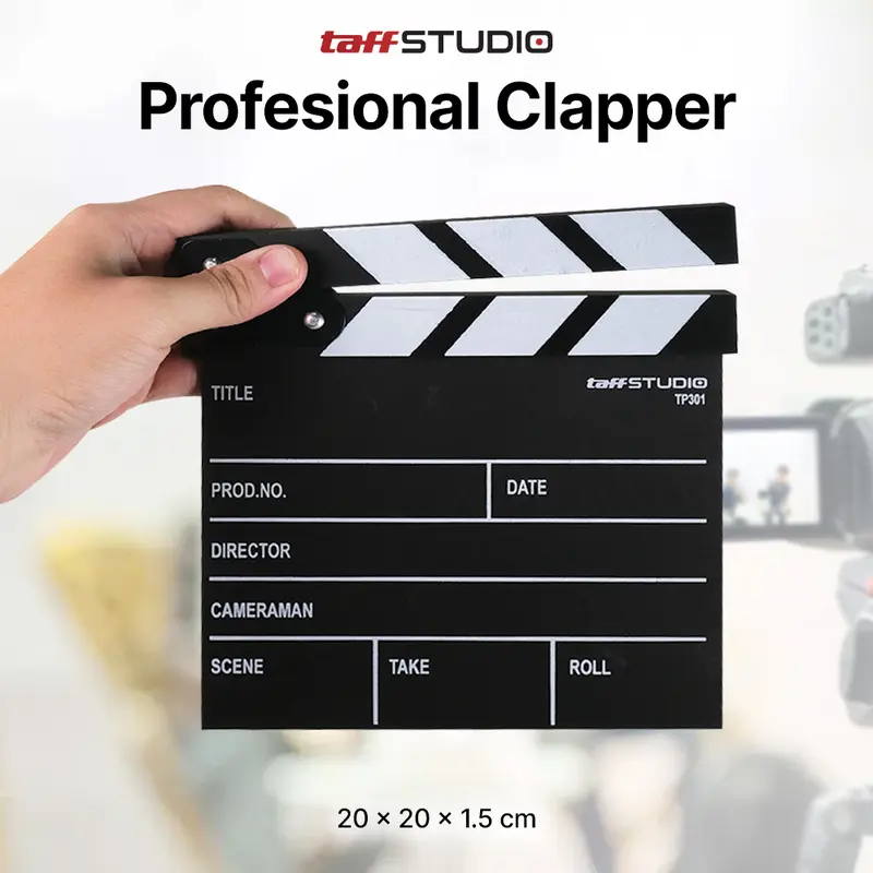 TaffSTUDIO Woopower Profesional Clapper Classical Movie Film - TP301 0