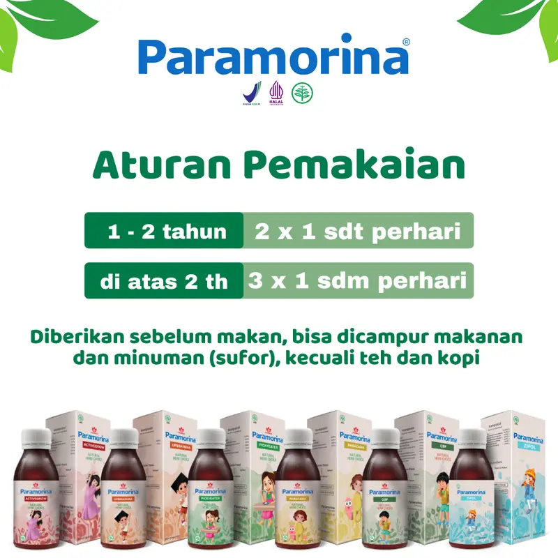 Paramorina Bantu Anak Lancar Bicara Berjalan dan Lahap Makan 100 ml || untuk 1 tahun ke atas 2