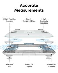Gambar Eufy Weighing Scales for Body Weight, Digital Bathroom Scales with Bluetooth, Body Fat Scales, 12 Measurements, Weight/Body Fat/BMI, Fitness Body Composition Analysis, Black, lbs/kg, Smart Scale A1 - T9120 - White dari Anker Indonesia Kota Administrasi Jakarta Utara 3 Tokopedia