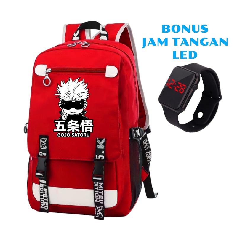 SLV BAGS - Tas Sekolah Anak SD Laki Laki Perempuan Jujutsu kaisen Gojo Satoru Anime Terbaru 2