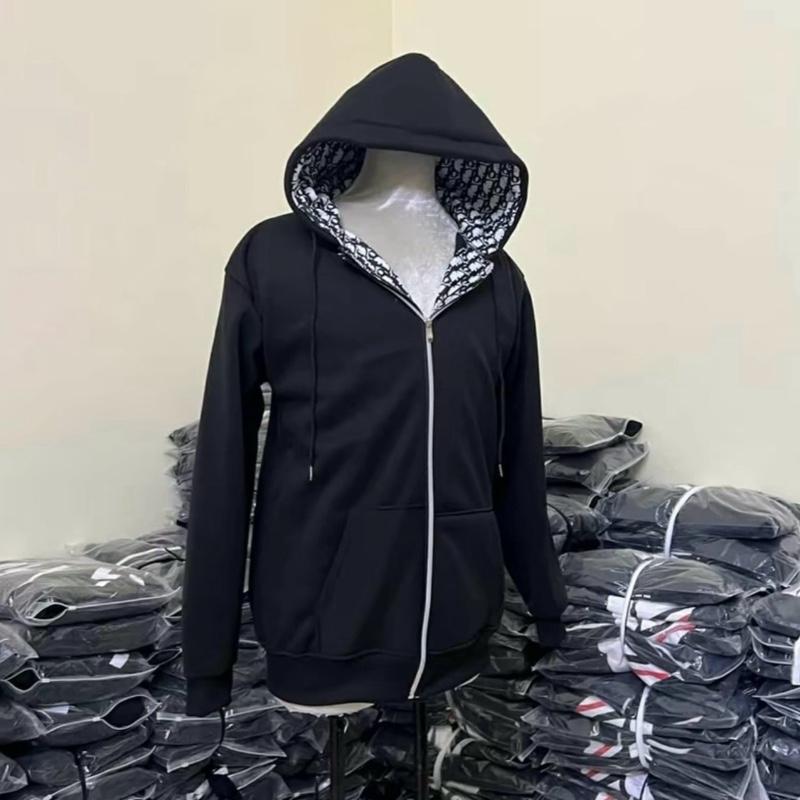 Áo khoác nỉ mũ lót(d.o ) đen chất nỉ tàu dành cho nam nữ from unisex 2
