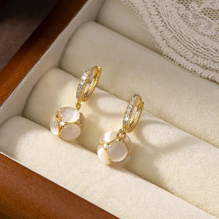 【COD】MOLEE Anting Fashion Korea Anting Giok Alami 3