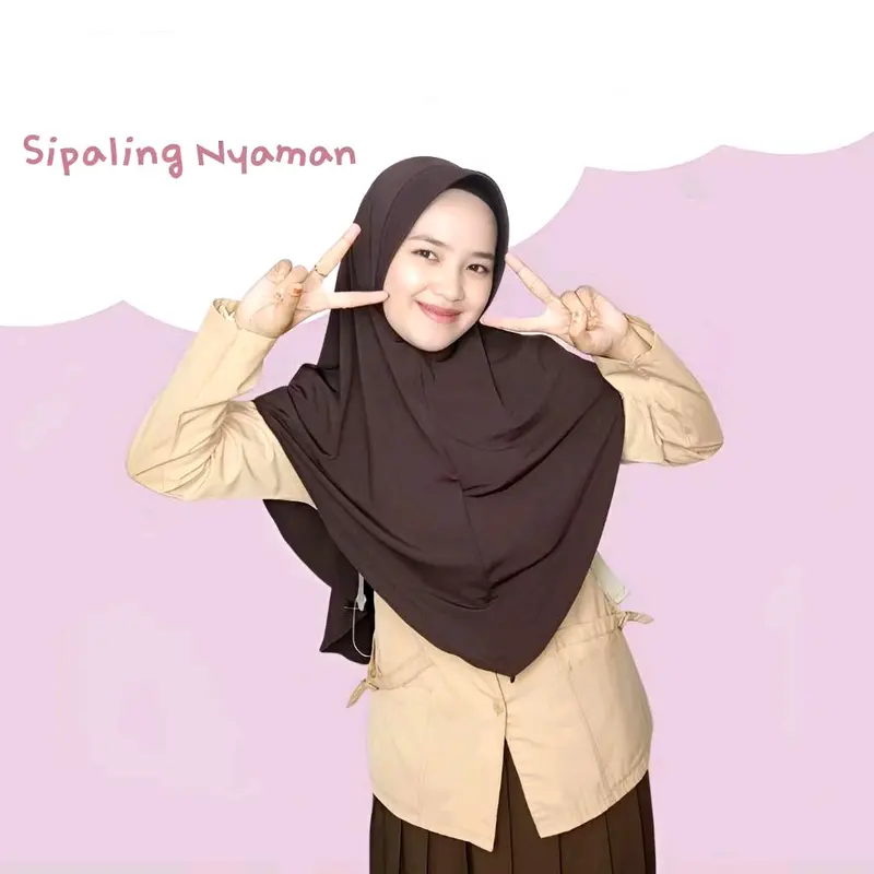 JILBAB SEKOLAH > (SD-SMA) >HIJAB INSTAN JERSEY PREMIUM QUALITY 0