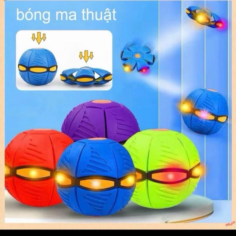 Bóng Ma Thuật Banh Ném Đĩa Bay Nhựa Abs Tự Nảy Biến Dạng Có Đèn Led Phát Sáng Đồ Chơi Nhiều Màu Sắc An Toàn Cho Trẻ Em