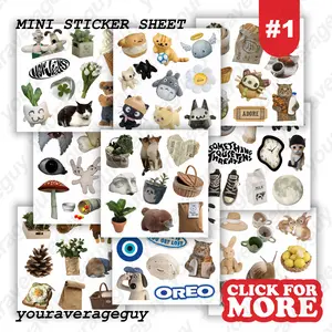 mini sticker sheet aesthetic deco y2k kidcore cute thence weirdcore journal waterproof youraverageguy MSS1
