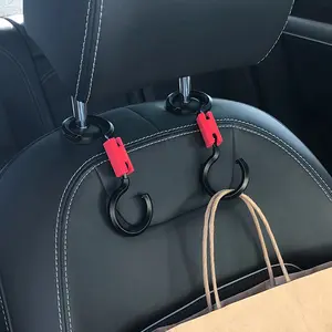 2pcs Vehicle Hanger Clips Bearing Capacity 6kg Multi-role Hanger 360°