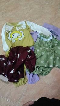 Product Review of Baju Anak Satu Set Dengan Celana Bahan Knit Hornet Untuk usia 2 sampai 12 tahun - Oneset Laura from A**y 0